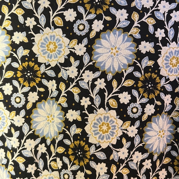 J. Jill Floral Pima V-Neck Long Sleeve Tee - Picture 3 of 6